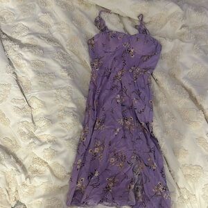 nwt purple floral dress
